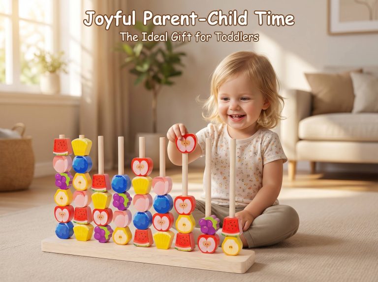 vindstier fruit sorting stacking toy
