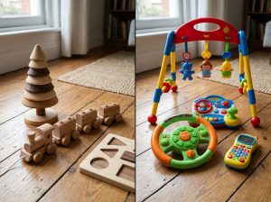 Read more about the article Wooden Toys vs Plastic Toys: Which Is Better for Your Child’s Development?