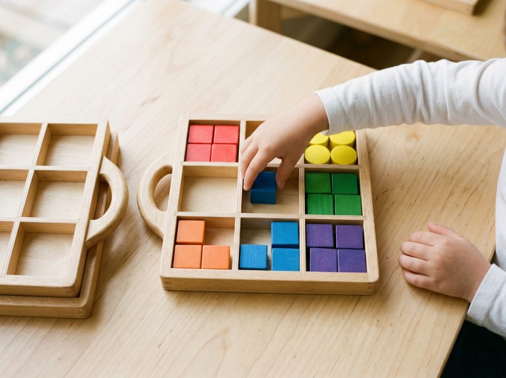Vindstier stackable sorting trays, practical educational toys for 4 year olds in preschool classrooms